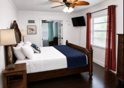 King suite with full bathroom at The Salted Dream House.