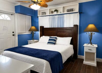 King suite with private half bath at The Salted Dream House.