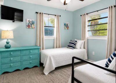 2nd Twin bedroom at The Salted Dream House.