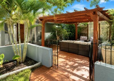 Covered courtyard pavilion at The Salted Dream House.