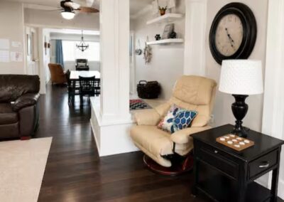 Great room with comfortable seating at The Salted Dream House.