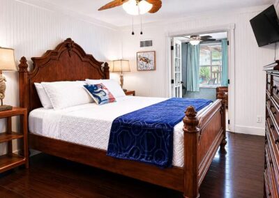 Spacious king bedroom with private office at The Salted Dream House.