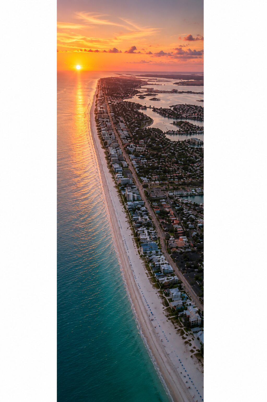 irb sunset aerial